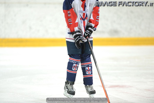 2014-11-15 Aosta-Hockey Milano Rossoblu U14 0186 Federico Tozzi
